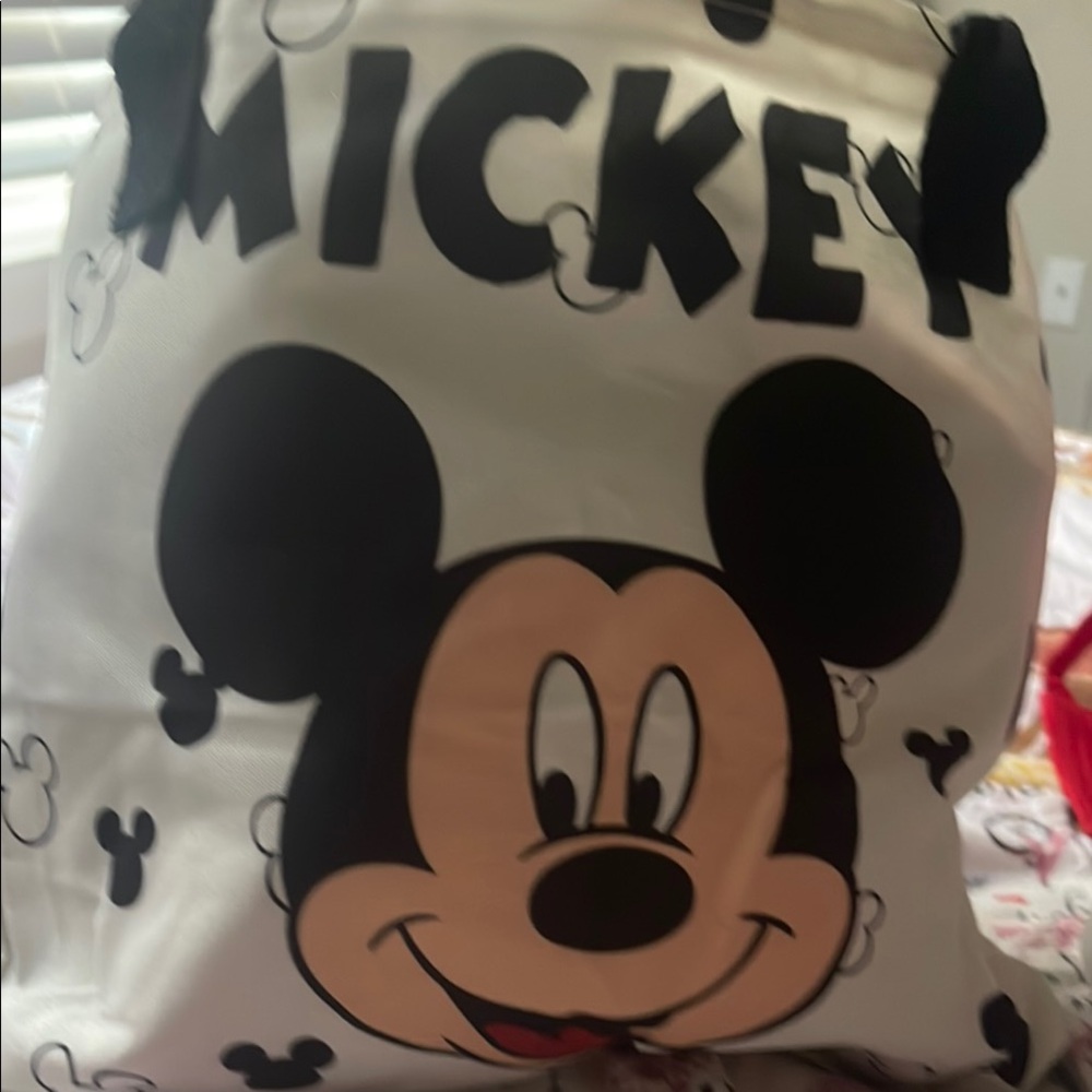 Back to School bag Disney Black and Tan Mickey Mouse Canvas Bag great for school